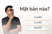Kích thước mặt bàn làm việc nào phù hợp với bạn?