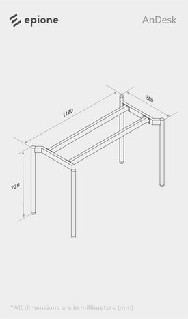 Thông số kĩ thuật bàn văn phòng AnDesk