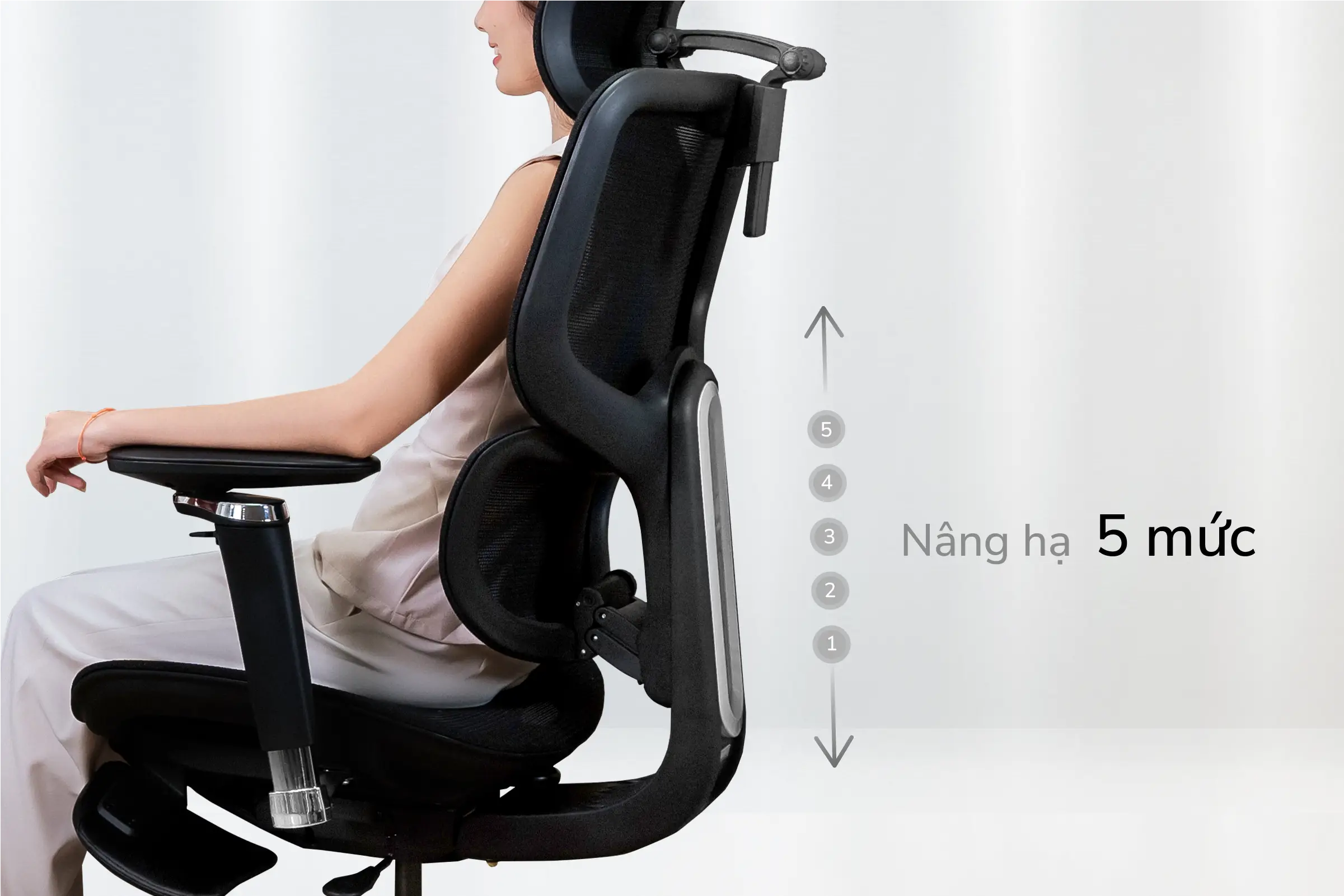 Bản lưng Kirin với 5 mức nâng hạ