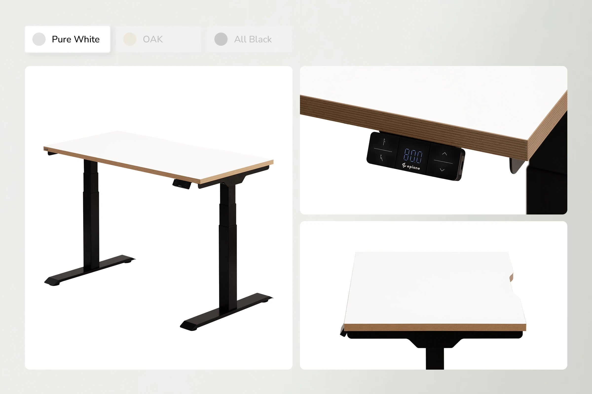 Mặt bàn Pure White SmartDesk Pro 3.0